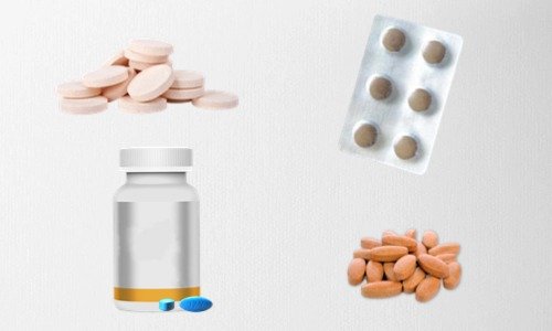 不同包装不同类型的保健品片剂