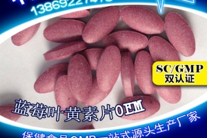 天津蓝莓叶黄素片代加工案例_德州健之源